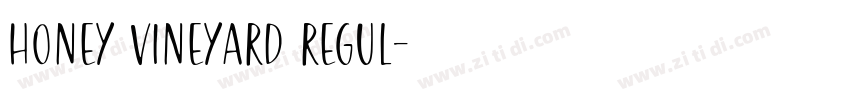 Honey Vineyard Regul字体转换